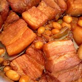 お鍋でコトコト＊豚の角煮＆大豆煮